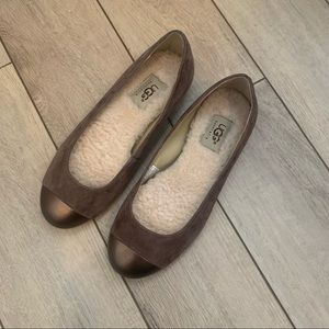 NWOT UGG Rime cap toe suede ballet flats, sz 5 NEVER WORN